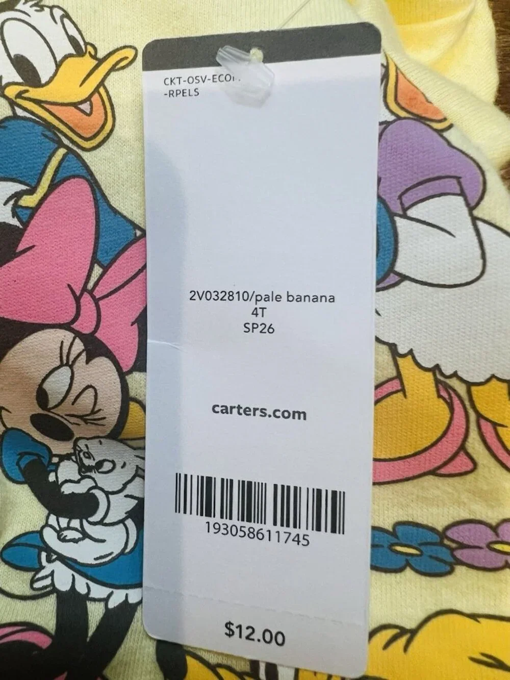 Carter’s Lot Of 3 Easter Toddler T-shirts Size 4T Unisex Bluey Disney Peeps NWT